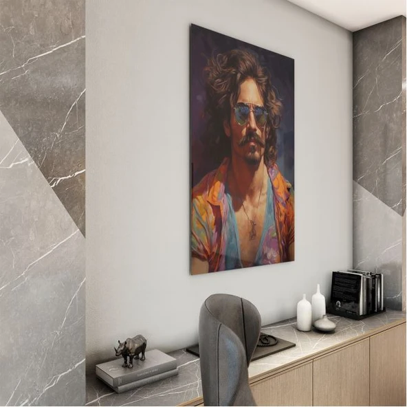 Karışık Duvar Tasarım Cam Tablo - Karisik - Dikey Motif 01-545 - Resim 3