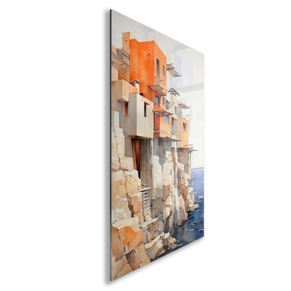 Karışık Duvar Tasarım Cam Tablo - Karisik - Dikey Motif 01-590 - Resim 2