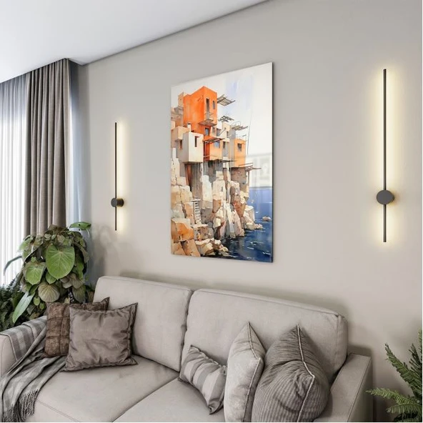 Karışık Duvar Tasarım Cam Tablo - Karisik - Dikey Motif 01-590 - Resim 4