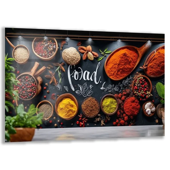 Mesleki Cam Tablo - Aşçı - Yatay Motif 01-017