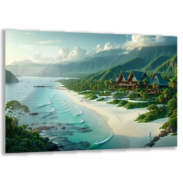 Mesleki Cam Tablo - Mimar - Yatay Motif 07-130