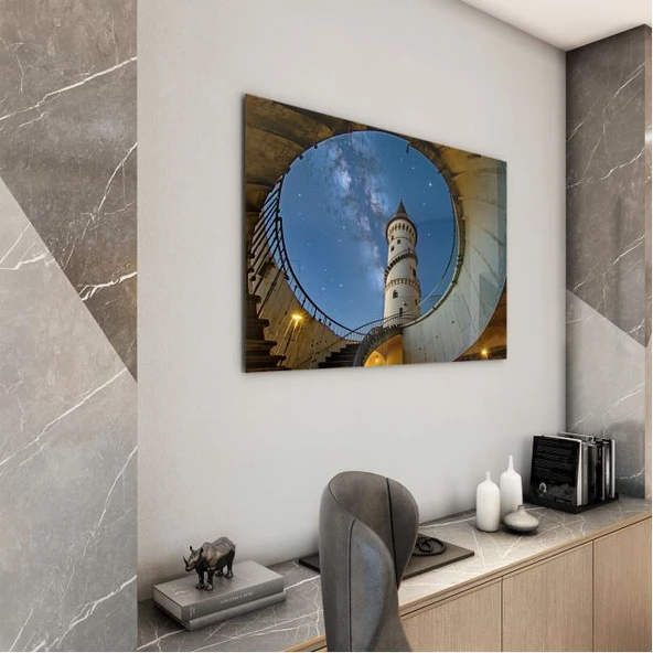 Mesleki Cam Tablo - Mimar - Yatay Motif 07-135 - Resim 3