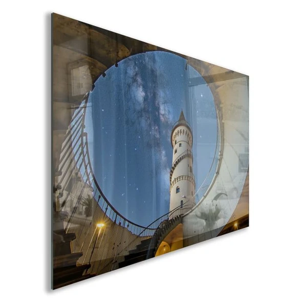 Mesleki Cam Tablo - Mimar - Yatay Motif 07-135 - Resim 2