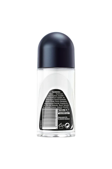 Nivea Men Black & White Invisible Roll-On 50 ml - Resim 2