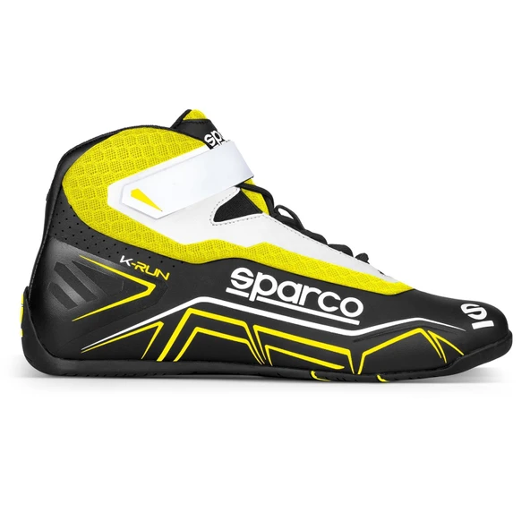 SPARCO SHOE K-RUN SZ.43 BLACK/FLUO YELLOW