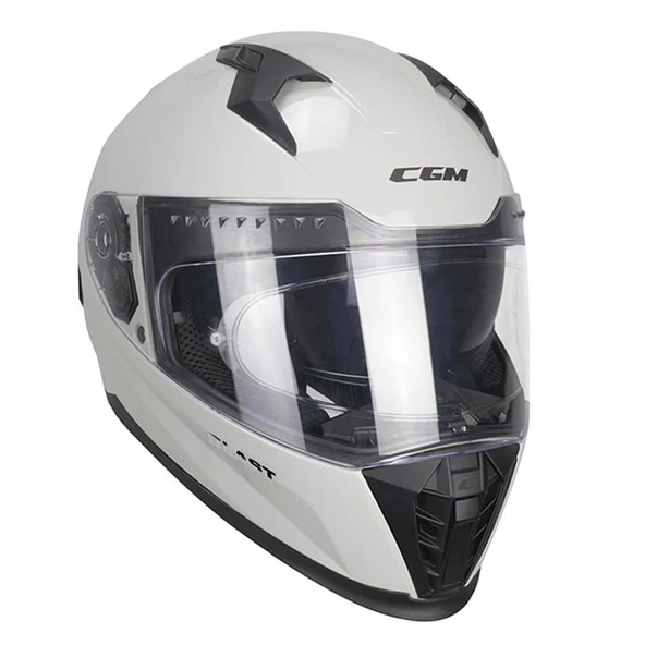 CGM 311A BLAST MONO KAPALI MOTOSİKLET KASKI Beyaz / S - 2