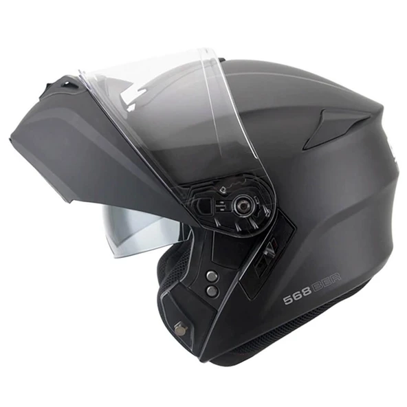 CGM 568A BER MONO ÇENE AÇILIR MOTOSİKLET KASKI ANTRASIT / XL - 4