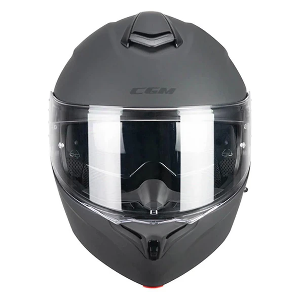 CGM 568A BER MONO ÇENE AÇILIR MOTOSİKLET KASKI ANTRASIT / M - 3