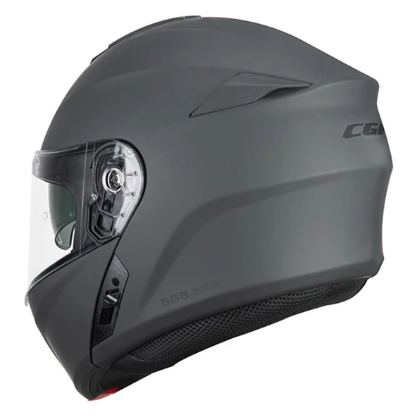 CGM 568A BER MONO ÇENE AÇILIR MOTOSİKLET KASKI SİYAH / S - 4