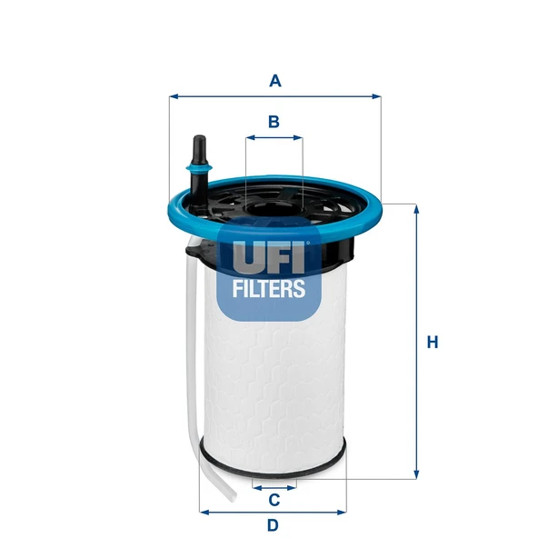 Ufi YAKIT FİLTRESİ DOBLO, FIORINO, EGEA, PUNTO, BIPPER, NEMO, COMBO 26.052.00 - 2