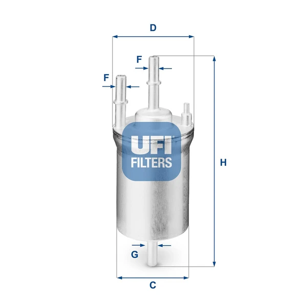 Ufi YAKIT FİLTRESİ GOLF V, JETTA III, POLO IV, FABIA II, OCTAVIA II, A3, IBIZA IV 31.833.00 - 2