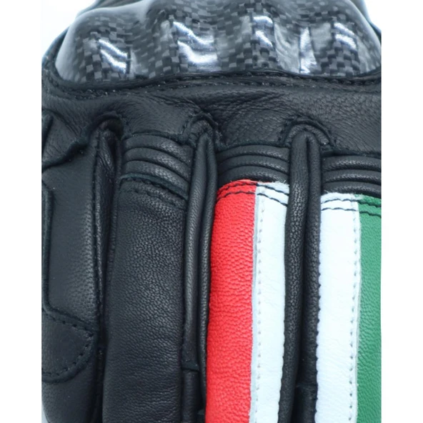 OJ FIGHTER 1.8 İTALYAN TARZI KORUMALI KISA MOTOSİKLET DERİ ELDİVEN XS - Resim 7