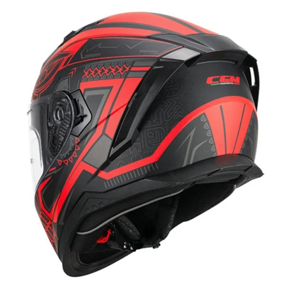 CGM 311M BLAST MAYA KAPALI KASK Kırmızı-Siyah M - Resim 3