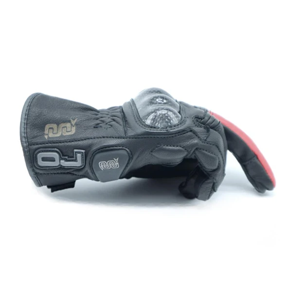 OJ FIGHTER 1.8 İTALYAN TARZI KORUMALI KISA MOTOSİKLET DERİ ELDİVEN XS - Resim 6