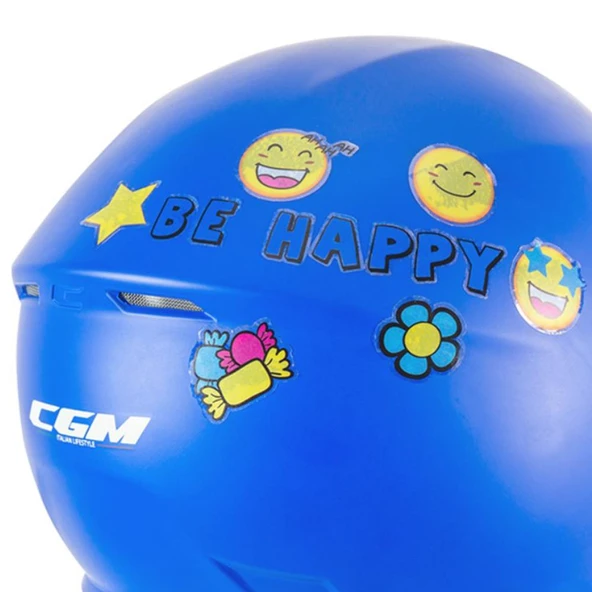 CGM 261A MINI MONO ÇOCUK KASKI Mavi YXL - 4