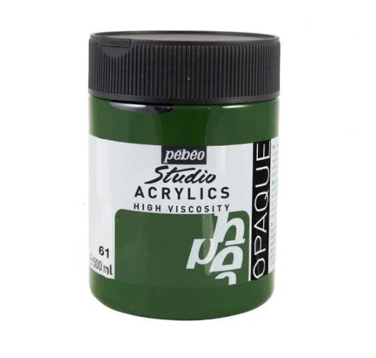 Pebeo Studio Akrilik Boya 500ml 61 Green Earth ürün görseli 1