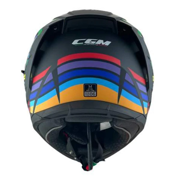 CGM 311X BLAST SKULL KAPALI KASK Gökkuşağı M - Resim 6