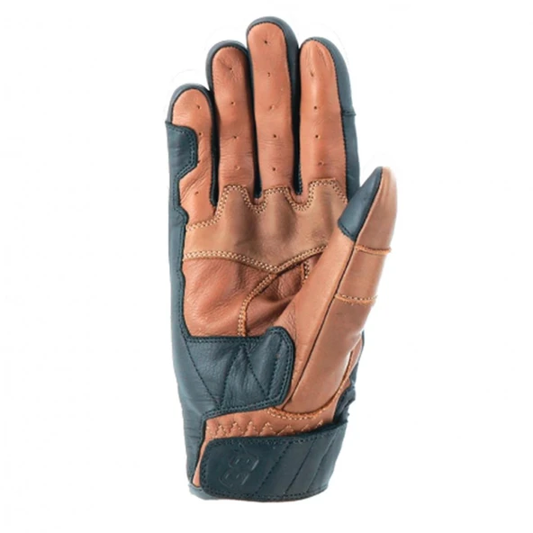 OJ RUST KAHVERENGİ KORUMALI RETRO KISA DERİ ELDİVEN 2XL - Resim 3