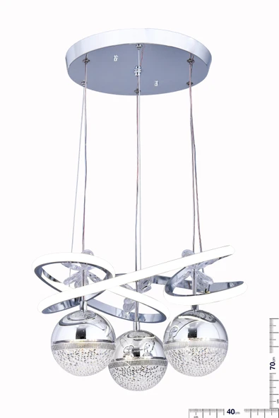 TRİAN 3 TOP KROM AVİZE - 3