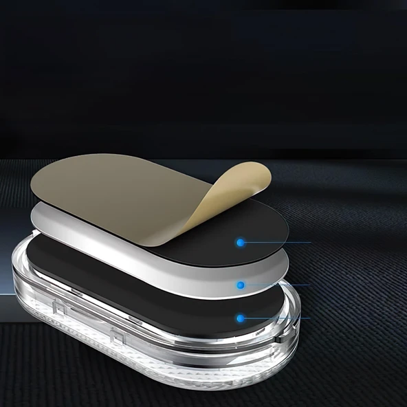 Araç Ve Dolap Içi Beyaz Işık Şarjlı Dokunmatik Led Lamba Işık - 2