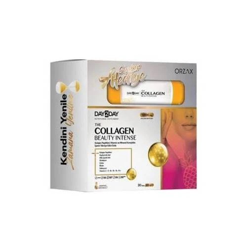 Day2Day The Collagen Beauty Intense 30 Saşe x 12 gr Ananas Aromalı Shaker Hediyeli ürün görseli 1