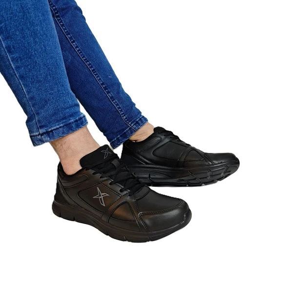 Kinetix Kalen Pu Siyah Hafif ve Rahat Günlük Spor Ayakkabı - Resim 15