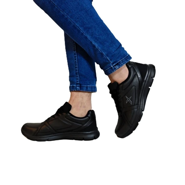 Kinetix Kalen Pu Siyah Hafif ve Rahat Günlük Spor Ayakkabı - Resim 16