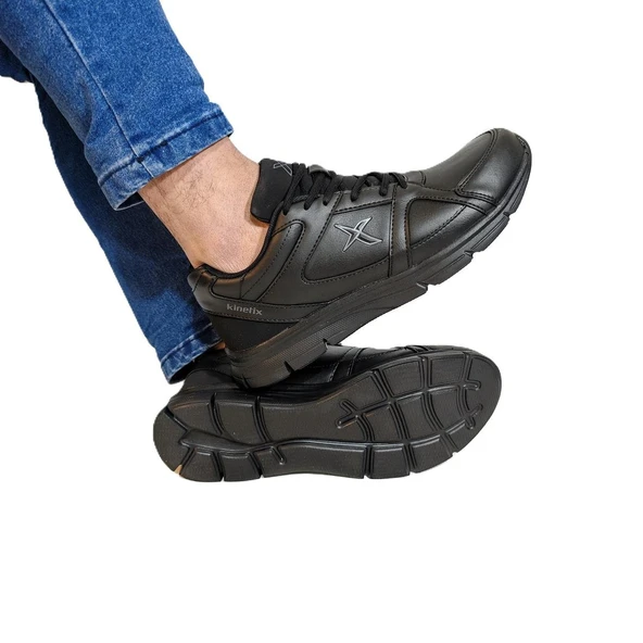 Kinetix Kalen Pu Siyah Hafif ve Rahat Günlük Spor Ayakkabı - Resim 14