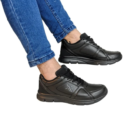 Kinetix Kalen Pu Siyah Hafif ve Rahat Günlük Spor Ayakkabı ürün görseli 1