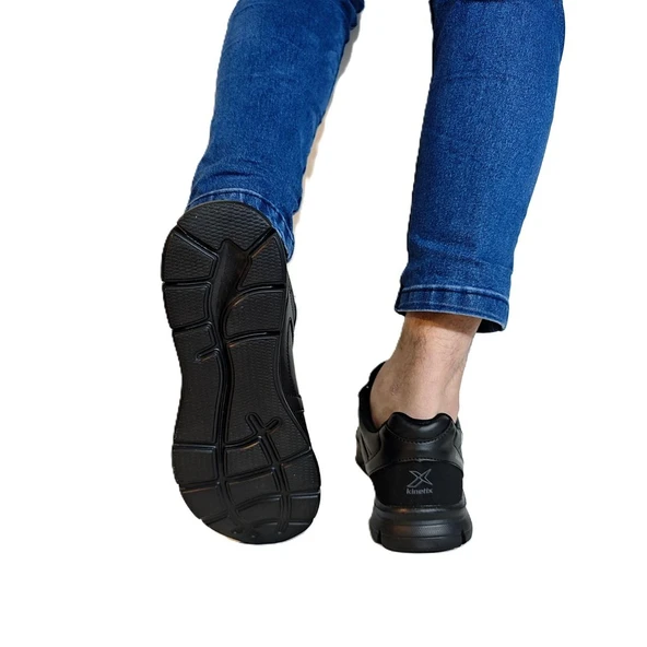Kinetix Kalen Pu Siyah Hafif ve Rahat Günlük Spor Ayakkabı - Resim 6