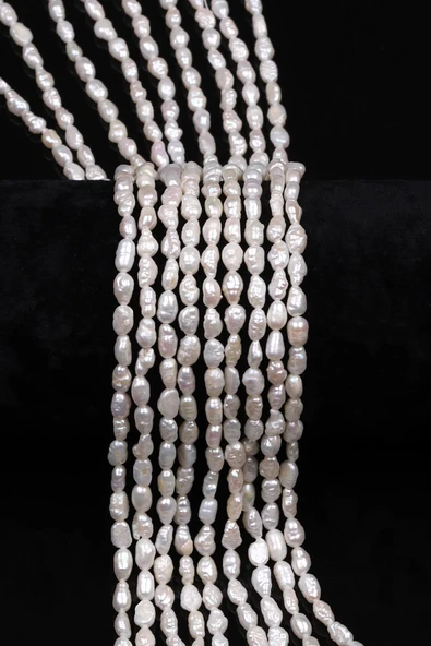 İnci Doğal Taş Dizi 3 x 5 mm Şekilsiz Kesim ürün görseli