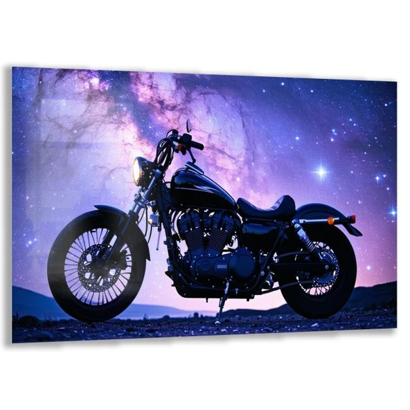 Arabalar Cam Tablo - Motosikletler - Yatay Motif 04-062