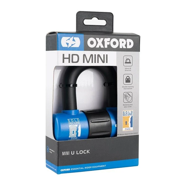 Oxford Motosiklet HD Mini U-Kilit 14mm LK181 - 2