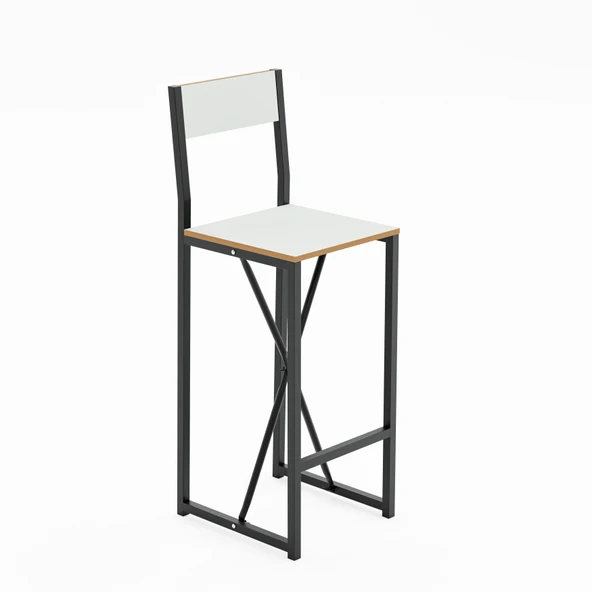 4 Kişilik Gzl Bar Masa Bar Sandalye Yemek Masa Sandalye Takımı Beyaz 1584 - Resim 7