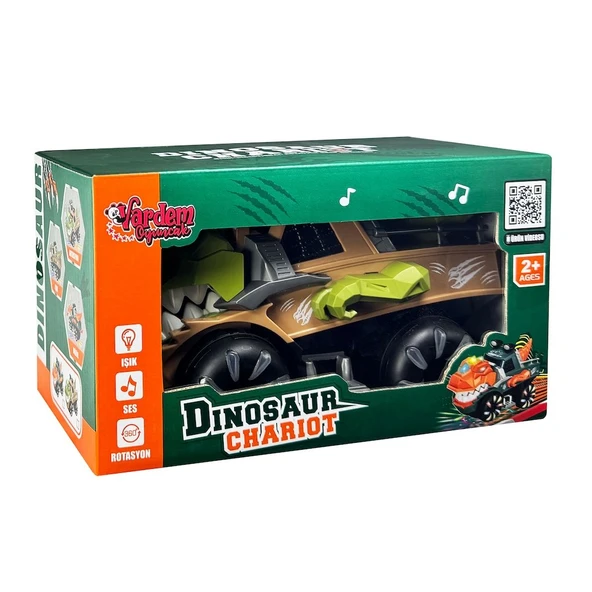 Işıklı, Müzikli, Hareketli, Hareket Sensörlü Dinozor Araba ile Maceraya Hazır Olun! - Resim 3