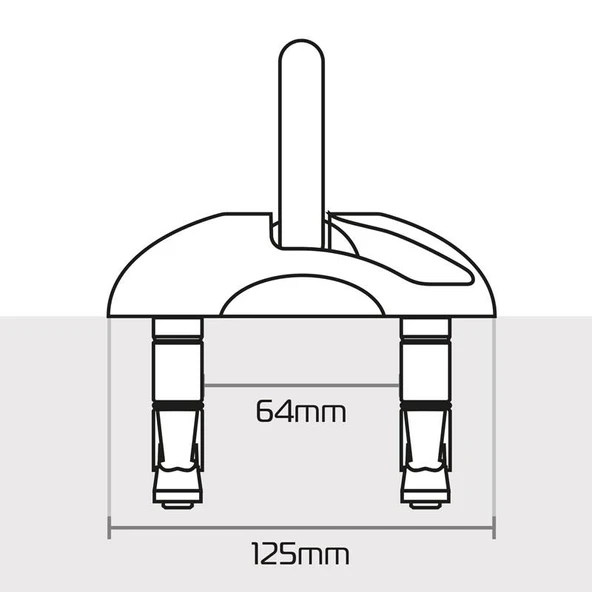 Oxford Motosiklet TaskForce Ground Wall Anchor Kit Zemin ve Duvar Sabitleyici LK408 - 7