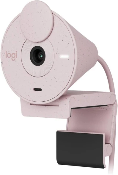 Logitech Brio 300 960-001448 Mikrofonlu Webcam Pembe - Outlet