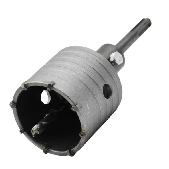 Adaptörlü Metal Sds Plus Elmas Panç Ø 50 mm Çap Delik Oyuk Açma Delme Buat Açma Testeresi 1 Adet - 5