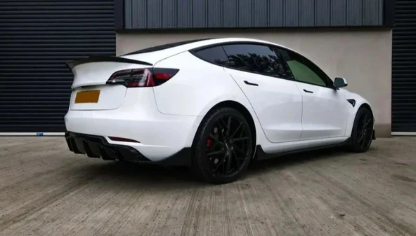 TESLA MODEL Y UYUMLU AERO BODY KİT PİANO BLACK 2021+ - 3