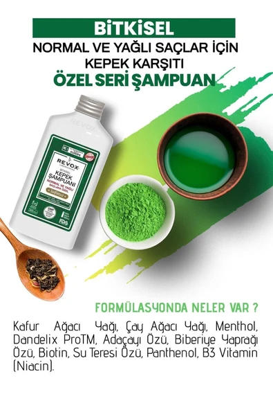 Bitkisel Kepek Karşıtı & Önleyici Şampuan / Tuzsuz, Sülfatsız -normal Ve Yağlı Saçlar Için - 3