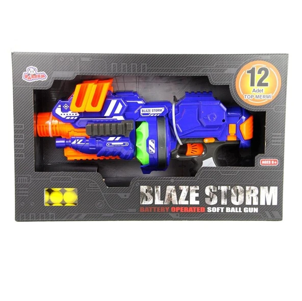 Minik Nişancılara Özel: Pilli Yumuşak Top Mermi Atan Nerf ile Hedefleri Tam İsabet Vurun! - 3