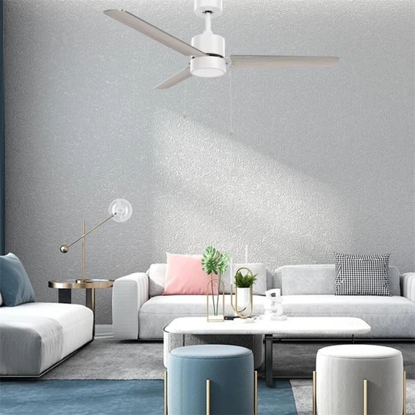 Fancium DKF-307 Aydınlatmalı Beyaz Tavan Vantilatörü - 2