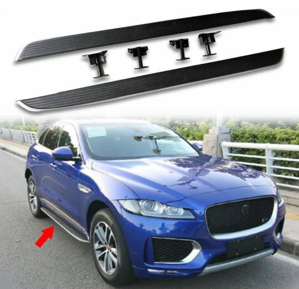 JAGUAR F-PACE UYUMLU SABİT YAN BASAMAK SETİ 2016+ - 2