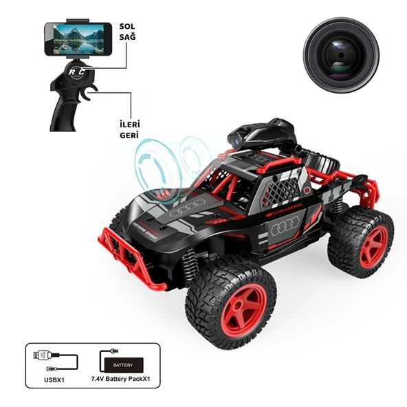 Vardem UK FF Şarjlı 2.4G Kameralı Off Road Araba 666-764WA - 2