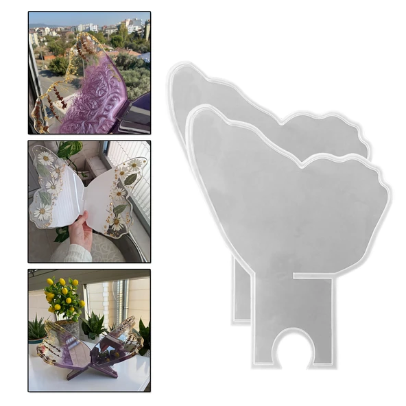 Epoksi Silikon Kalıp Kuran-ı Kerim Kelebek Model Çift Rahle Kalıbı ürün görseli 1