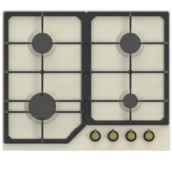 GL General GLO 024SARK Rustik 60 cm Krem Emaya Ankastre Ocak - 3