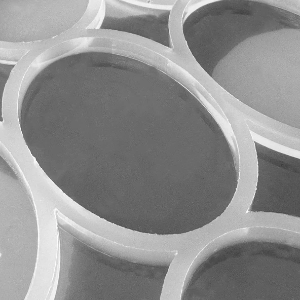 Epoksi Çoklu Silikon Kalıp Anahtarlık Kalıbı Oval Seri Döküm Kalıbı 4X6 CM 20 Li - Resim 2