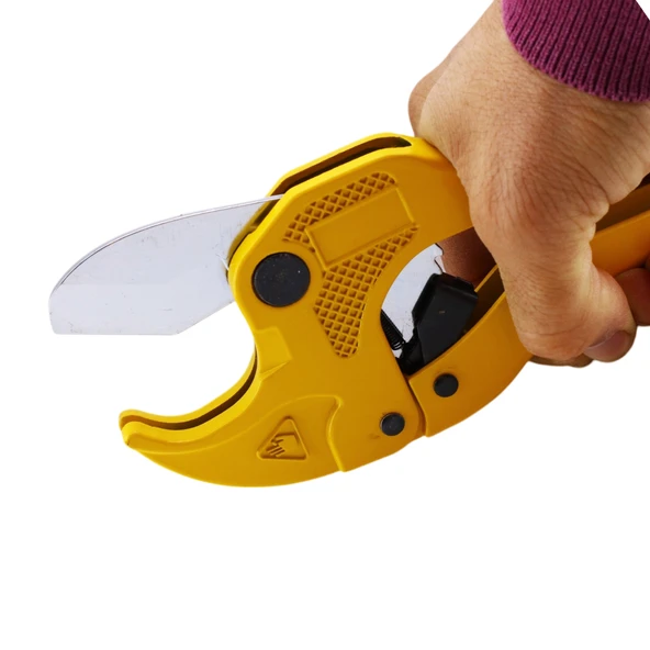 Su Tesisatı PPRC PVC Plastik Boru Kesme 42 mm Otomatik Bahçe Hortum Kesici Makası - 3