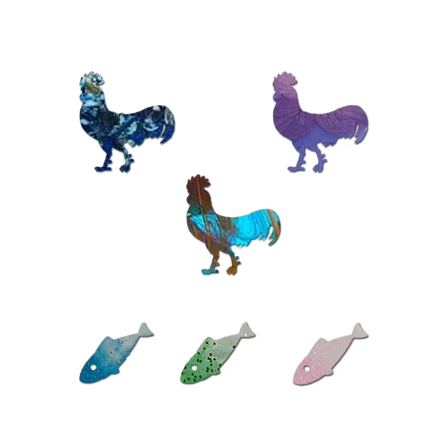 Epoksi Silikon Kalıp Çoklu Horoz Kolye Anahtarlık Küpe Çanta Süsü Kalıbı 18 Li - 3