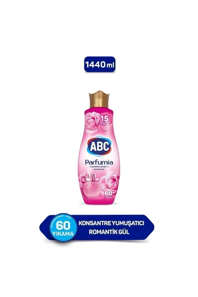 ABC Konsantre Yumuşat. Romantik Gül 1440 ml
